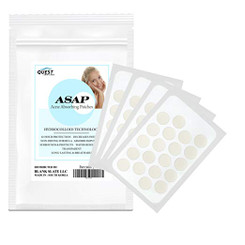 ASAP Hydrocolloid Acne Patches | 80 Total Acne Pimple Patches | 20 Patches (4 Sheets) | Acne Treatment | Quest Skincare