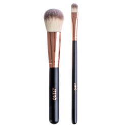 Quest 2-Piece Makeup Brush Set with Travel Case | Makeup Brushes | Quest Skincare