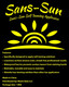 Sans-Sun Tanning Mitt Label