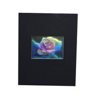Blooming Rose (Large) Hologram Picture (MATTED), 3D Collectible Embossed Type Animated Stereogram