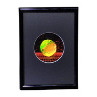 Earth With Grid Hologram Picture (FRAMED), 3D Embossed Type Animated Stereogram