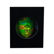 3D Lion Head Hologram Picture(MATTED), Collectible EMBOSSED Type Film