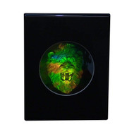 3D Lion Head Hologram Picture(DESK STAND), Collectible EMBOSSED Type Film
