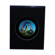 3D Mobius Loop Color Tuned Hologram Picture (DESK STAND), Collectible Embossed Type Animated Stereogram