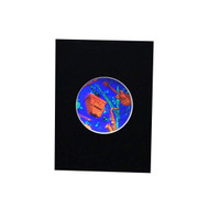 Musical Instruments Small Round Hologram Picture (MATTED), 3D Collectible Embossed Type Animated Stereogram