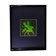 PEGASUS WITH STARS TRUE 3D Hologram Picture (FRAMED), Photopolymer Type Film Animated Stereogram