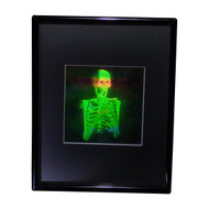 3D Skeleton 2-Channel Hologram Picture (FRAMED), Collectible EMBOSSED Type Film