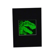 T- Rex Head 2-Channel Hologram Picture (MATTED), Collectible Hologram Picture