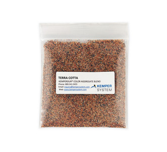 Cerma Quartz Color Aggregate Sand, Terra Cotta
