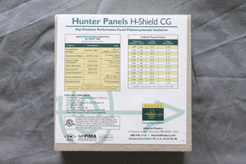 Hunter Panels Polyiso - H-Shield CG - 6"x6"