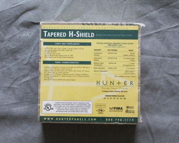 Hunter Panels Polyiso - Tapered H-Shield - 6"x6"