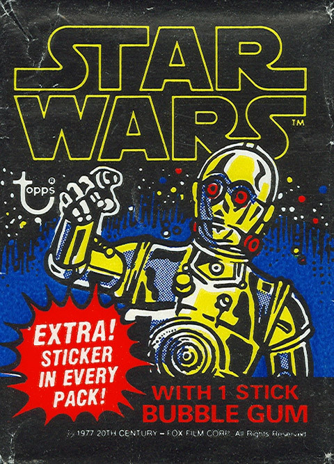 Star Wars Series 4 Gum Card Wax Wrapper Very Good Condition 