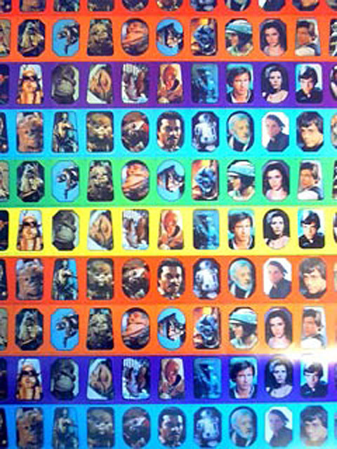1983 Topps Return of the Jedi Series 1 Sticker Uncut Sheet (132) - Rich's Cards
