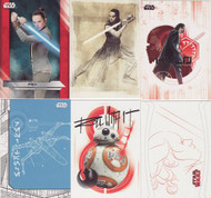 2017 Topps Star Wars  The Last Jedi Set +  5 Chase Sets (141)
