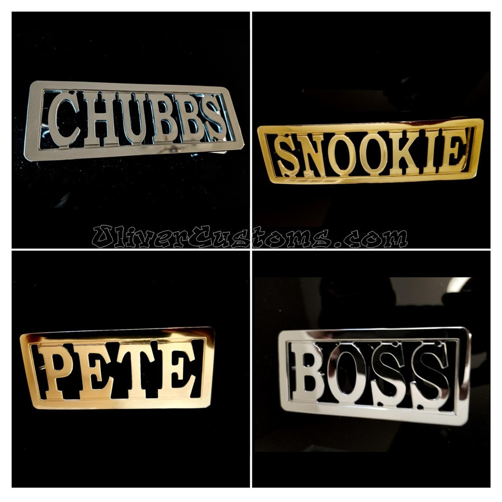 custom name belt buckle