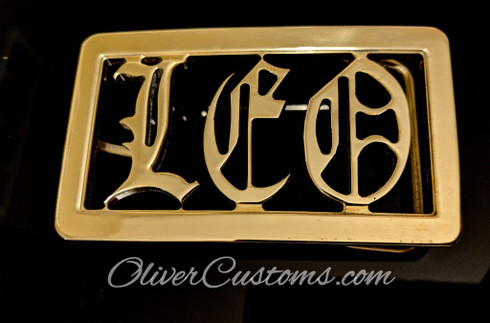 Old English Name belt buckle