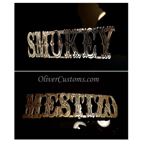 custom name belt buckle