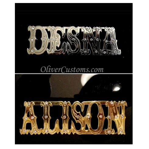 personalized name belt buckle