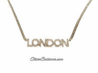 Crystal Name Plate Necklace