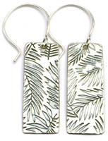 PALM LONG EARRING with ""PROTECT THIS WOMAN" ON SALE