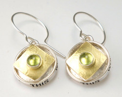 PROTECT BOX  ROUND EARRING with 18KT GOLD