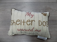 Pillow ~ My Shelter Dog Rescued Me