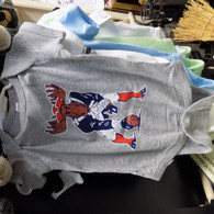 Patriots Moose Onesie Size 12months