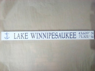 Lake winnipesaukee wooden sign