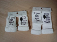 If you can read this bring my mom some wine socks