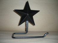 black metal toilet paper holder