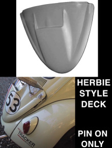 1949-1966 VW Beetle Rear Deck (herbie style) Engine Cover with Scoop-Also Fits Super Beetle