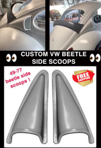 SC100 1949-1977 VW Beetle and 1971-1979 Super Beetle Rear Side Scoops-Pair