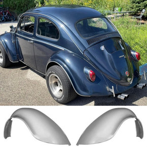 F200F  1949-1977 VW Beetle and 1971-1979 VW Super Beetle FLARED 1 1/2" Wider Than Stock Rear Fenders, Smooth No Indentions For Tail Lights-PAIR 1 1/2" WIDER