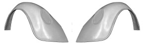 F300F 1949-1977 VW Beetle and 1971-1979 VW Super Beetle FLARED 1 1/2" Wider Than Stock Rear Fenders, Indentions are for 1973-1979 Tail Lights-PAIR 
