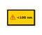 Photograph of the < 100 nm Label w/ Alert Icon.