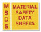 Photograph of the MSDS Binder Spine And Cover Label Set.