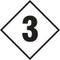 Image of  a number "3" Hazard Panel.