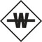 Image of  a "No Water" Hazard Panel.