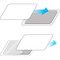 A diagram showing how to install a training card in the self-laminating cover.
