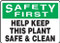 A drawing of the sign as described in the product description.