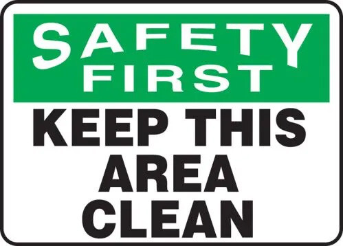 A drawing of the sign as described in the product description.