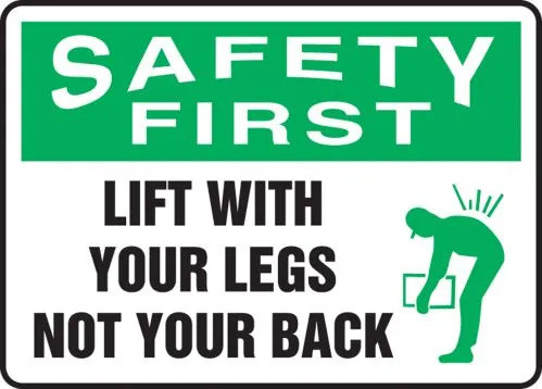 A drawing of the sign as described in the product description.
