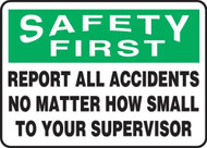 A drawing of the sign as described in the product description.