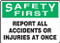 A drawing of the sign as described in the product description.