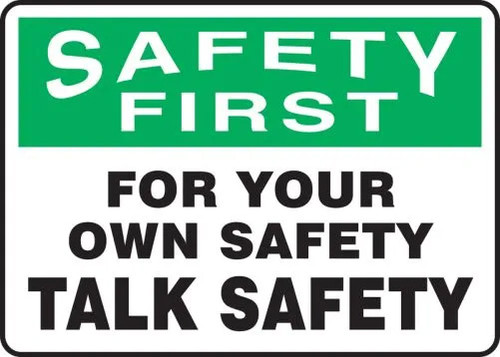 A drawing of the sign as described in the product description.