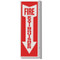 Picture of a Fire Extinguisher 90° rigid plastic wall sign, 2-sided, 4"w x 12"h.