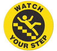 A photograph of a 05215 anti-slip safety floor markers, watch your step.