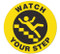 A photograph of a 05215 anti-slip safety floor markers, watch your step.