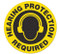 A photograph of a 05228 anti-slip safety floor markers, hearing protection required.