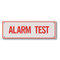 Picture of the Alarm Test Aluminum Sprinkler Identification Sign, 6"w x 2"h.
